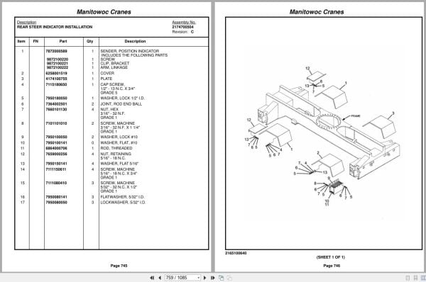 Grove Crane RT653C 87489 Parts Manual 2016 (2)
