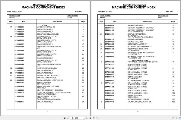 Grove Crane RT65S 33352 Parts Manual 2017 (1)