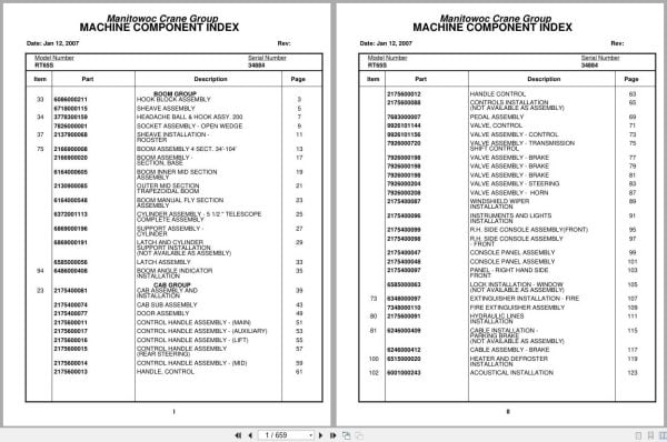Grove Crane RT65S 34884 Parts Manual 2007 (1)