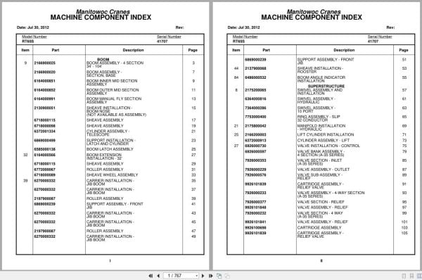 Grove Crane RT65S 41707 Parts Manual 2012 (1)