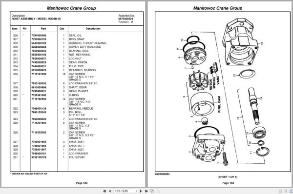 Grove Crane RT65S 43343 Parts Manual 2005 (2)