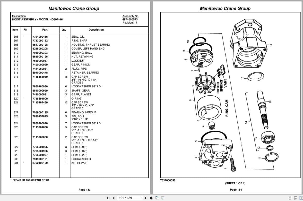 Grove Crane RT65S 43343 Parts Manual 2005 (2)