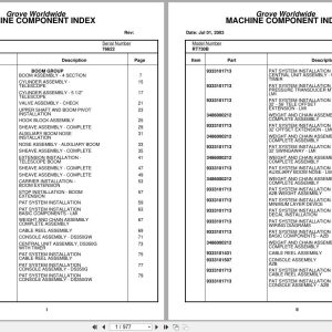 Grove Crane RT730B 76622 Parts Manual 2003 (1)