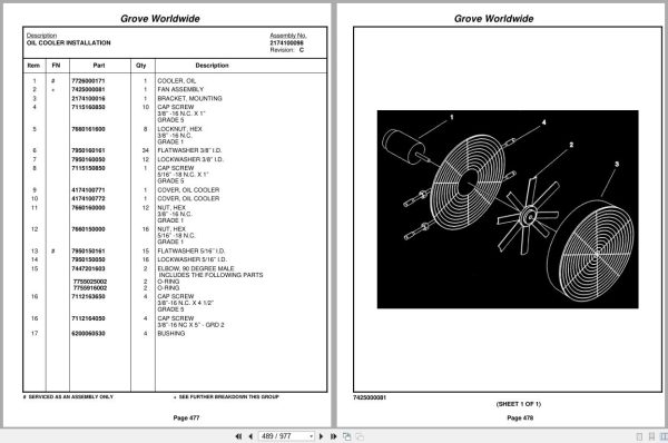 Grove Crane RT730B 76622 Parts Manual 2003 (2)