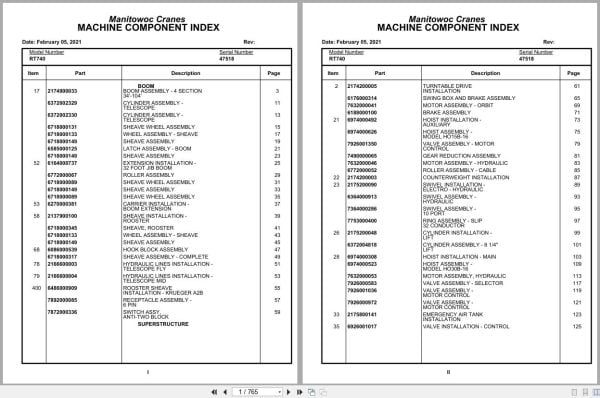 Grove Crane RT740 47518 Parts Manual 2021 (1)