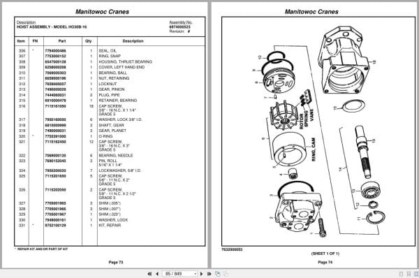 Grove Crane RT740 49667 Parts Manual 2010 (2)