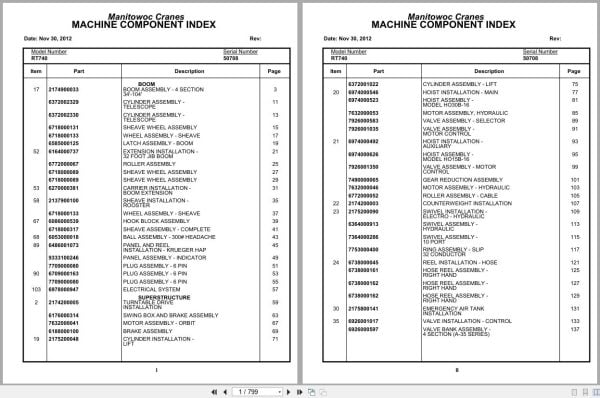 Grove Crane RT740 50708 Parts Manual 2012 (1)