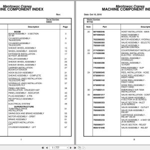 Grove Crane RT740 50920 Parts Manual 2016 (1)