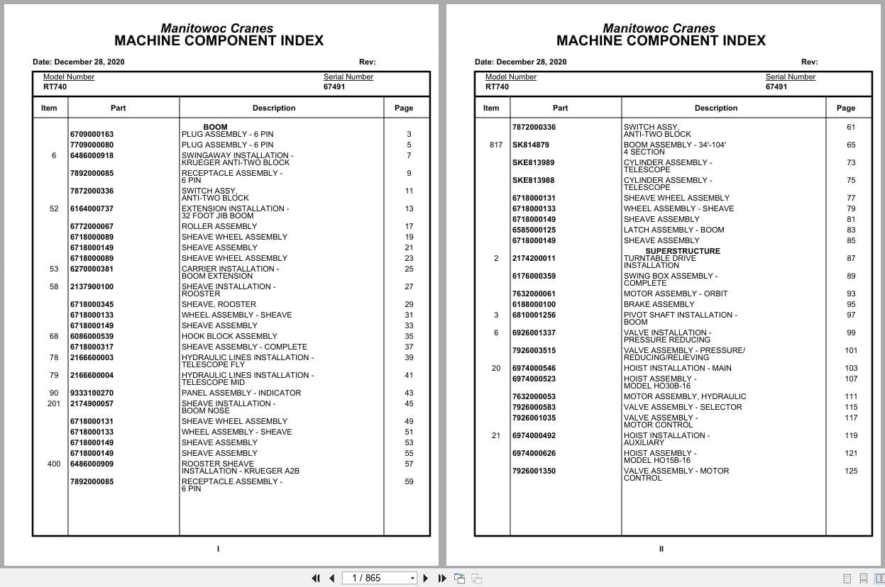Grove Crane RT740 67491 Parts Manual 2020 (1)