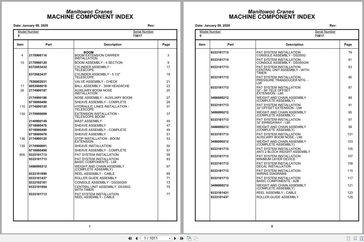Grove Crane RT740B 73817 Parts Manual 2020 (1)