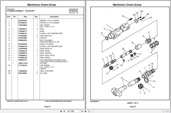 Grove Crane RT740B 74430 Parts Manual 2007 (2)