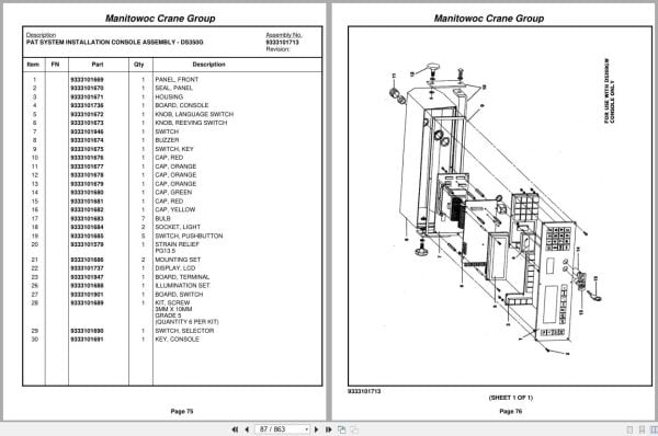 Grove Crane RT740B 75470 Parts Manual 2005 (2)
