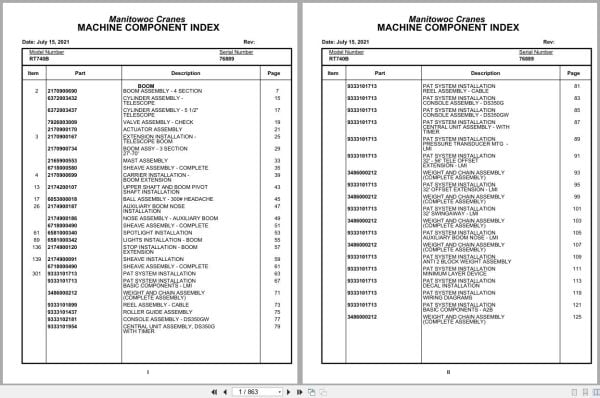 Grove Crane RT740B 76889 Parts Manual 2021 (1)