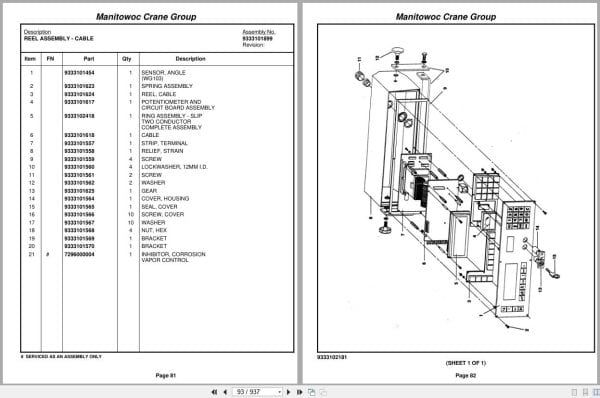Grove Crane RT744B 74431 Parts Manual 2007 (2)