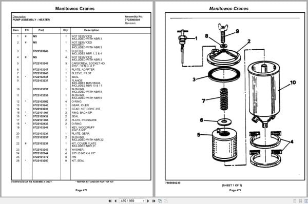 Grove Crane RT744B 76325 Parts Manual 2020 (2)