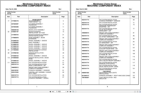 Grove Crane RT745 72319 Parts Manual 2005 (1)