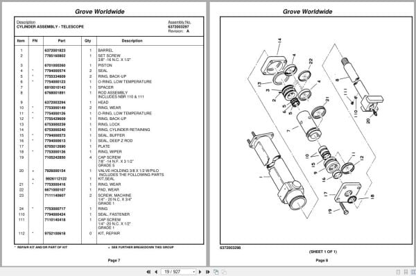 Grove Crane RT745 73610 Parts Manual 2004 (2)