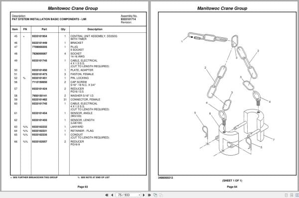 Grove Crane RT745 74217 Parts Manual 2005 (2)