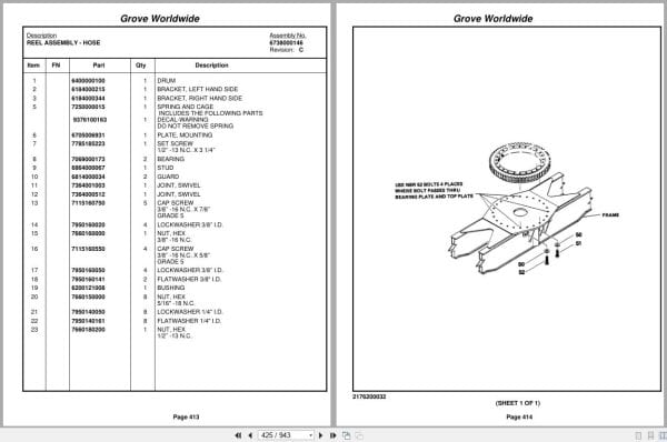 Grove Crane RT745 79626 Parts Manual 2004 (2)