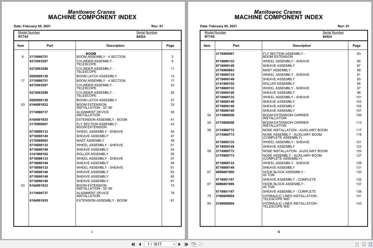 Grove Crane RT745 84524 Parts Manual 2021 (1)