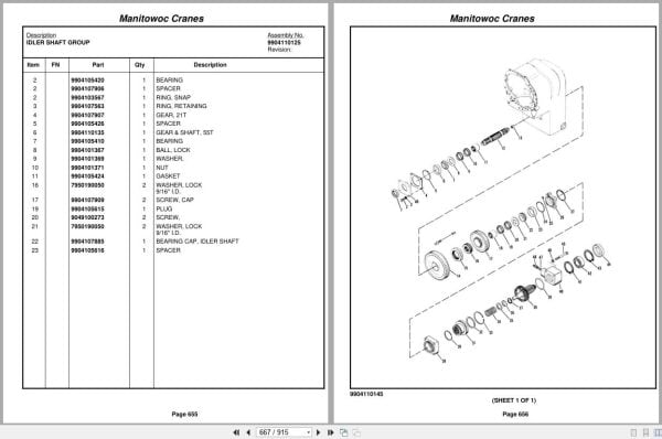 Grove Crane RT745E 224430 Parts Manual 2010 (2)
