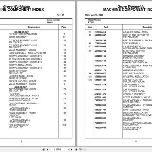 Grove Crane RT750 84849 Parts Manual 2003 (1)