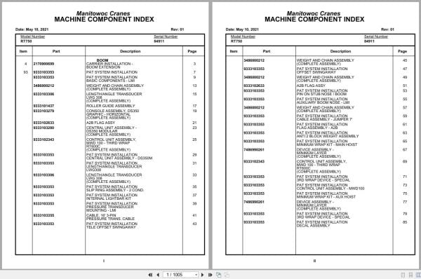 Grove Crane RT750 84911 Parts Manual 2021 (1)