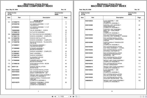 Grove Crane RT750 86888 Parts Manual 2008 (1)