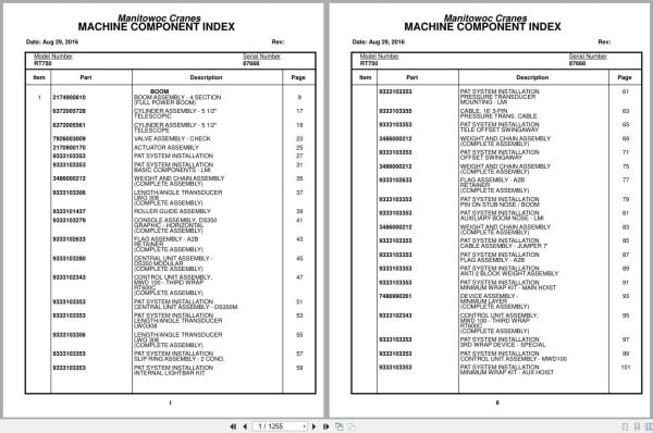 Grove Crane RT750 87668 Parts Manual 2016 (1)