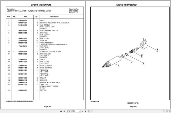 Grove Crane RT750 87734 Parts Manual 2003 (2)