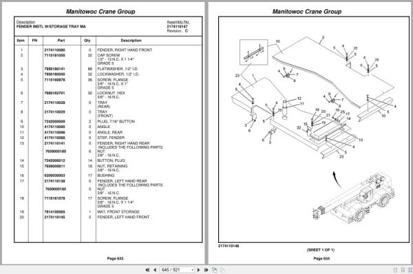 Grove Crane RT750E 224892 Parts Manual 2007 (2)