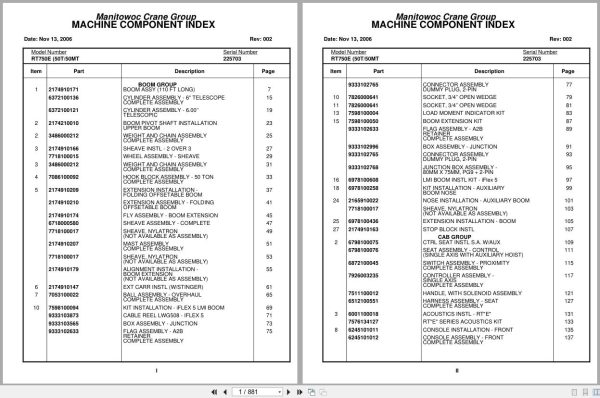 Grove Crane RT750E 225703 Parts Manual 2006 (1)