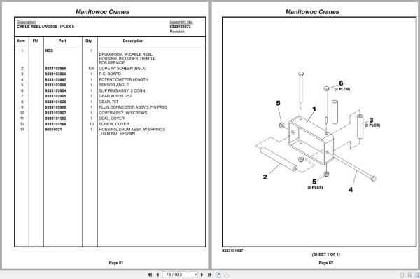 Grove Crane RT750E 227182 Parts Manual 2014 (2)