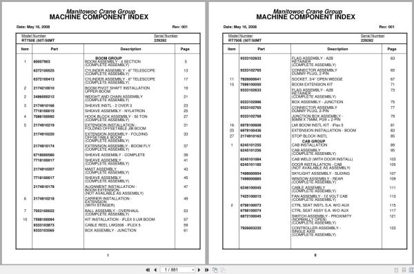 Grove Crane RT750E 229282 Parts Manual 2008 (1)
