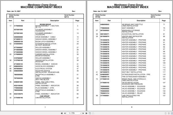 Grove Crane RT755 50714 Parts Manual 2007 (1)