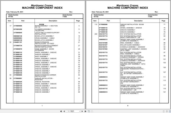 Grove Crane RT760 71999 Parts Manual 2021 (1)