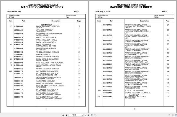 Grove Crane RT760 78391 Parts Manual 2004 (1)