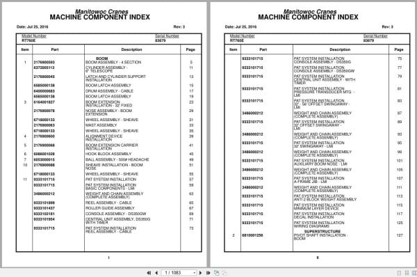 Grove Crane RT760 83679 Parts Manual 2016 (1)
