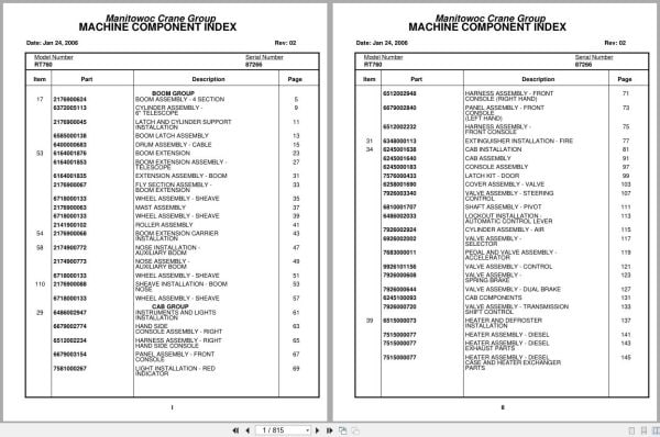 Grove Crane RT760 87266 Parts Manual 2006 (1)