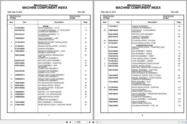 Grove Crane RT760E 221650 Parts Manual 2014 (1)