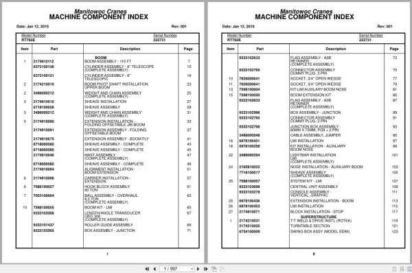 Grove Crane RT760E 222731 Parts Manual 2015 (1)
