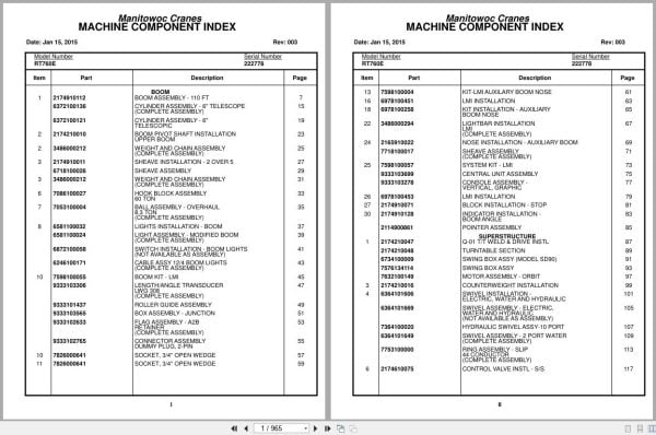 Grove Crane RT760E 222778 Parts Manual 2015 (1)
