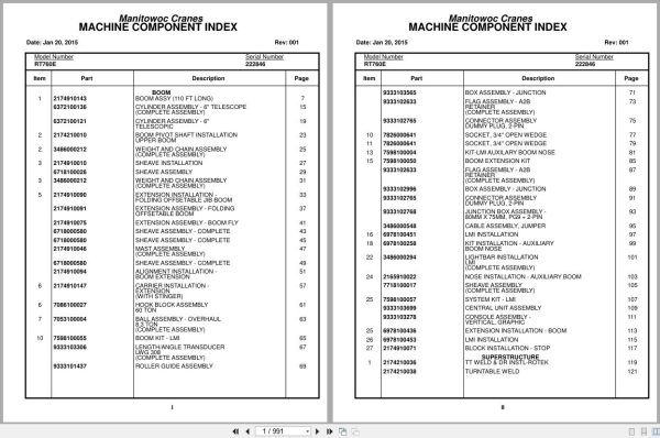 Grove Crane RT760E 222846 Parts Manual 2015 (1)