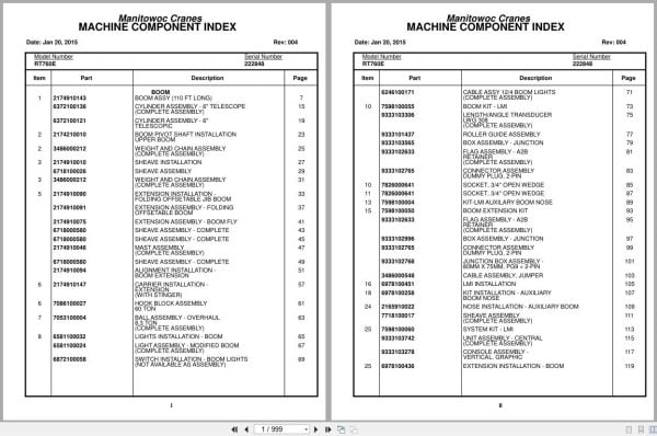 Grove Crane RT760E 222848 Parts Manual 2015 (1)