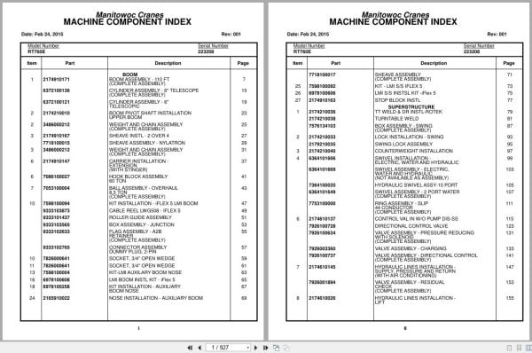 Grove Crane RT760E 223208 Parts Manual 2015 (1)