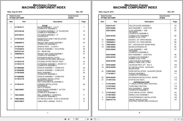 Grove Crane RT760E 223859 Parts Manual 2010 (1)