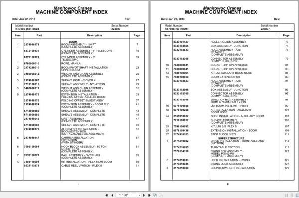 Grove Crane RT760E 223897 Parts Manual 2013 (1)