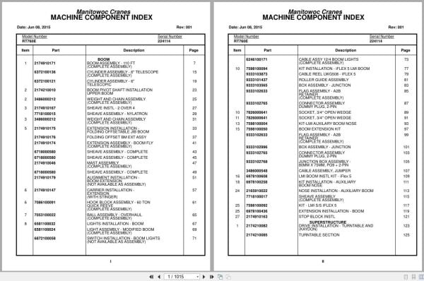 Grove Crane RT760E 224114 Parts Manual 2015 (1)