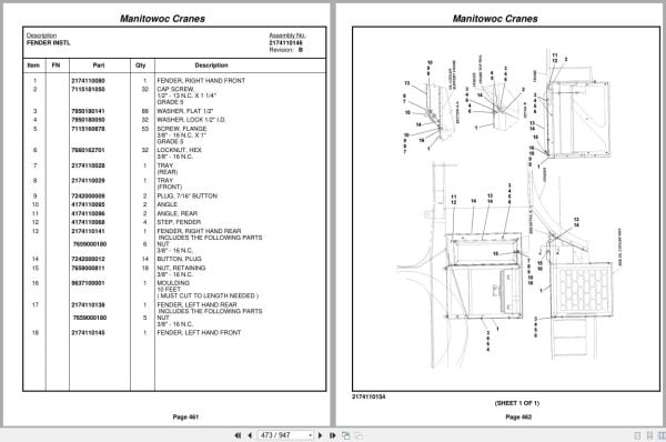 Grove Crane RT760E 224167 Parts Manual 2010 (2)