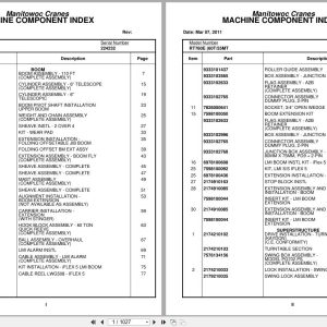Grove Crane RT760E 224232 Parts Manual 2011 (1)